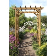 Vita 55 in x 88 in Heartwood Arbor, Cedar, Golden, Brown, VA68897