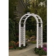 thumbnail image 1 of Vita 60" x 102.25" Nantucket Legacy Vinyl Arbor, White VA84250, 1 of 6