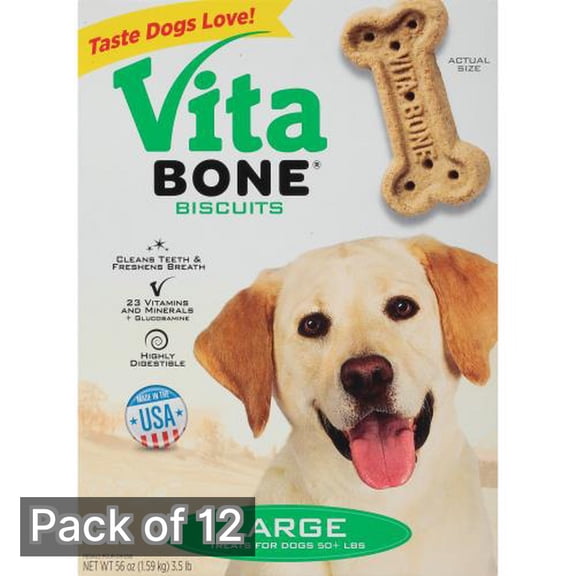 Vita Bone® Large Dog Biscuits 56 oz Box (Pack of 12)