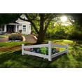 thumbnail image 1 of Vita Classic White Vinyl Split Rail Corner Fence Yard Accent, VA20236, 1 of 8