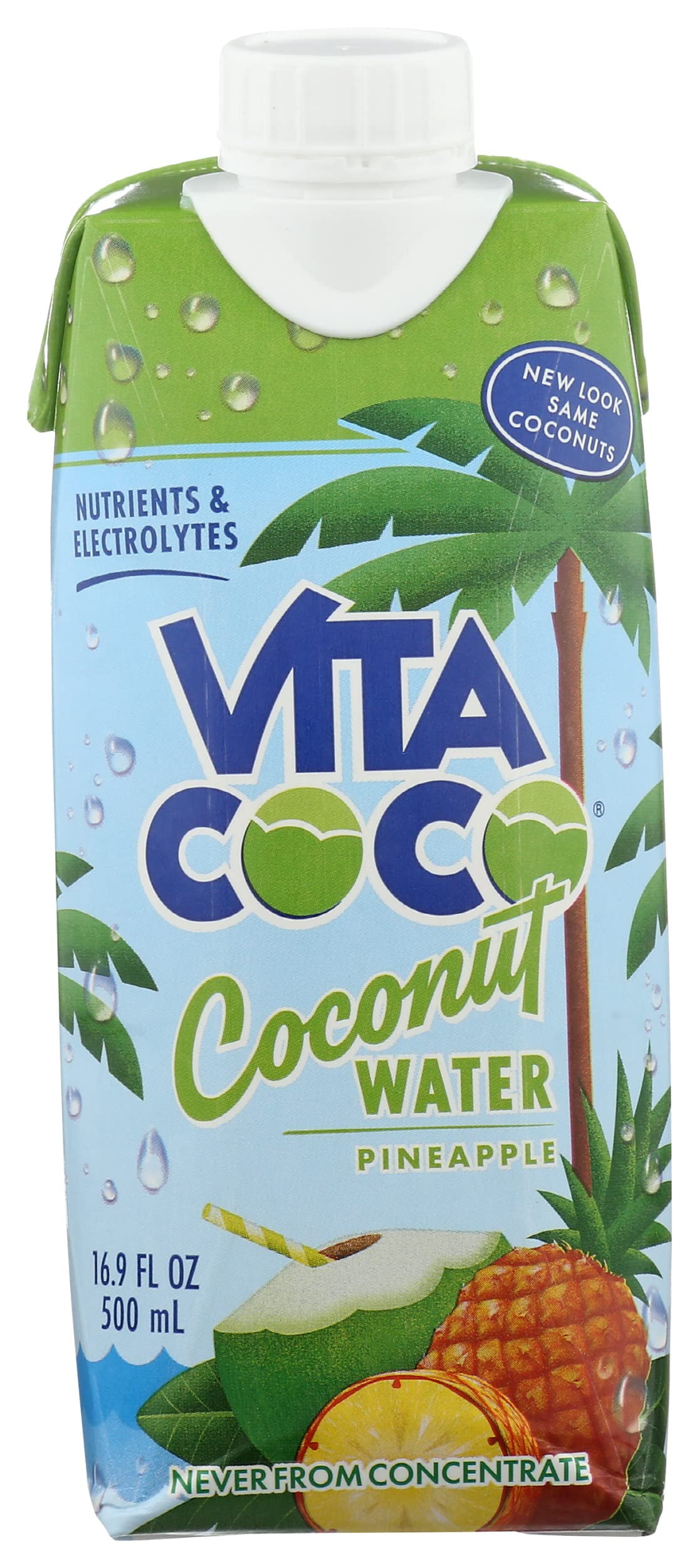 Vita Coco Coconut Water, Pineapple, Naturally Hydrating Electrolyte