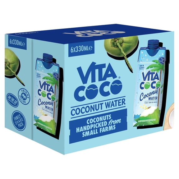 Vita Coco Natural Coconut Water 6x330ml, Imported from Britain