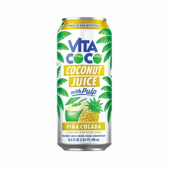 Vita Coco Coconut Juice, Pina Colada with Pulp, 16.5oz