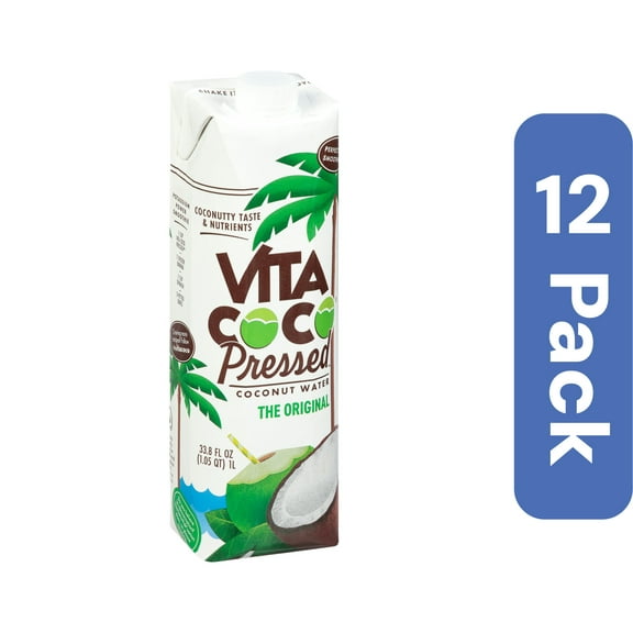Vita Coco Pressed Coconut Water 33.8 fl oz (Pack of 12)