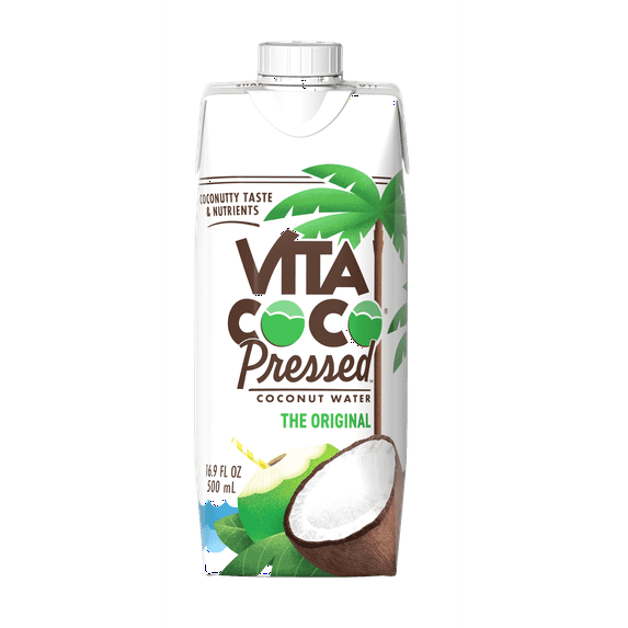 Vita Coco Pressed Coconut Water, Nutrients & Electrolytes Rich, Original, 16.9 fl oz (Pack of 8)