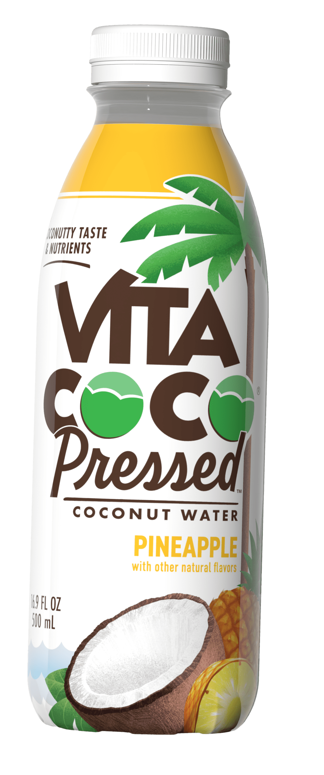 Vita Coco Pressed Coconut Water, Pressed Coconut Pineapple, 16.9 fl oz PET