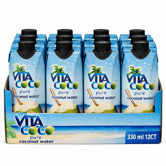 Vita Coco Pure Coconut Water 12 Pack 330 ml Natural Hydration Drink