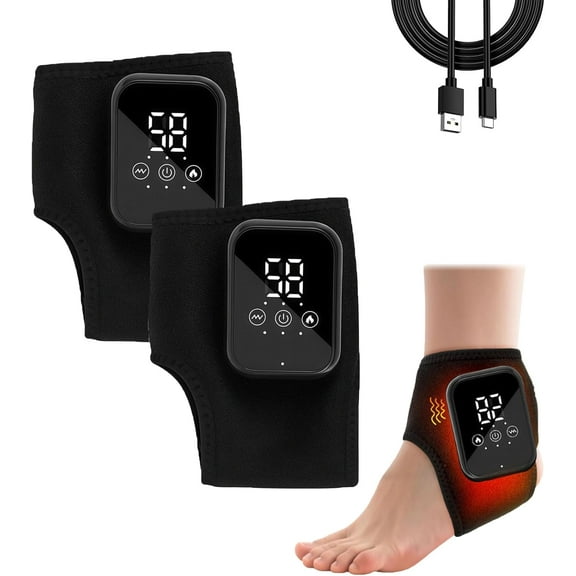 Vita Feet Relief Massager, 2026 Upgrade Vita Feet Relief Massager for Neuropathy, 3 Vibration Modes & 3 Heat Levels, for Home/Office/Travel (Black-2pc)