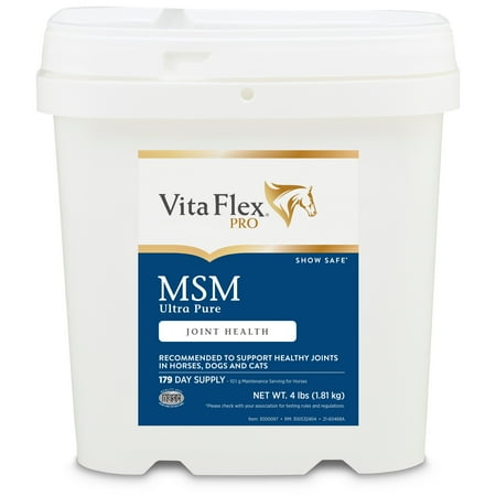 Vita Flex Pro MSM Quality Joint Supplement for Horses White 4 Pounds