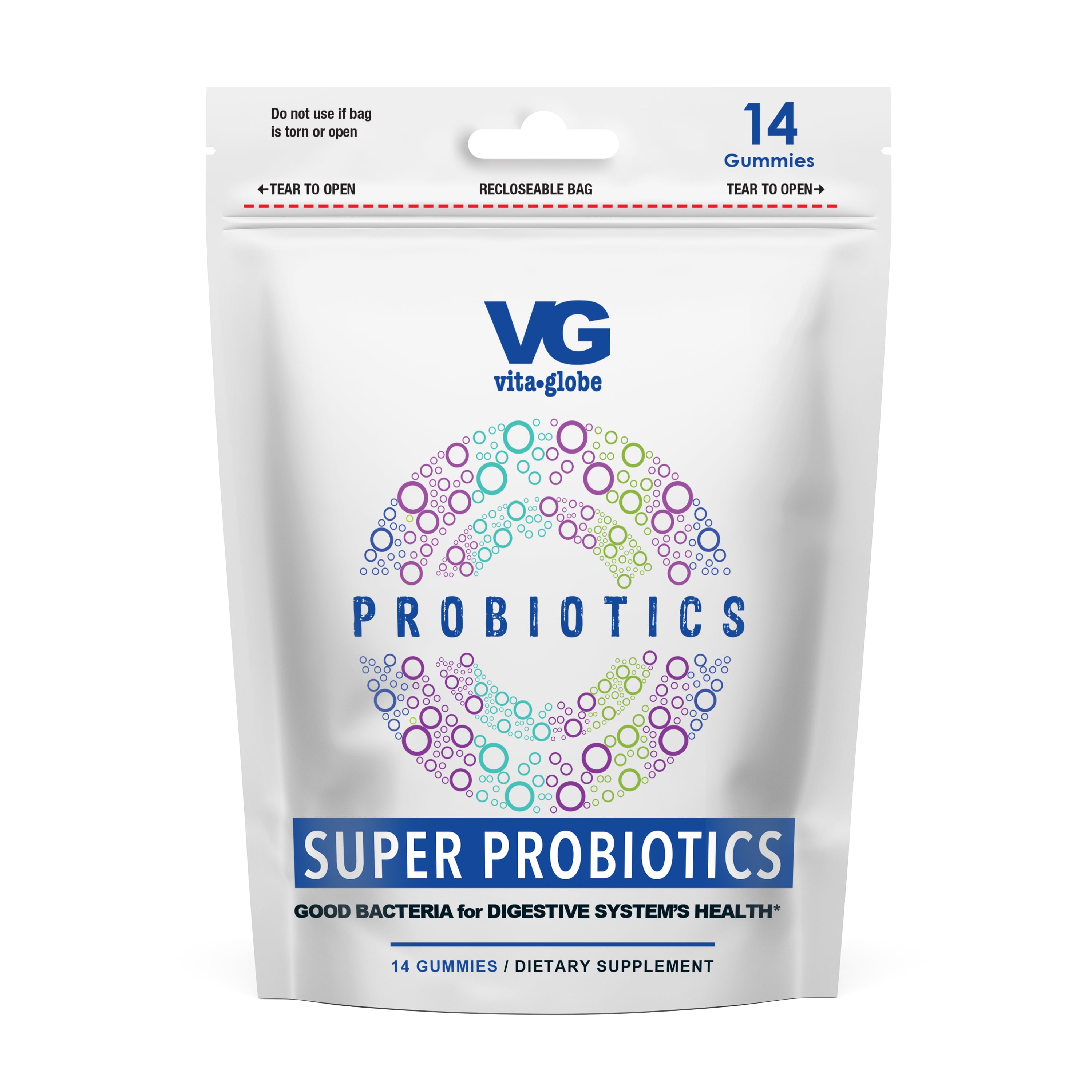Vita Globe's Super Probiotics Gummy Good Bacteria for Digestive