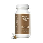Vita Green Immune Support Reishi Mushroom Lingzhi Supplement, 60 Capsules
