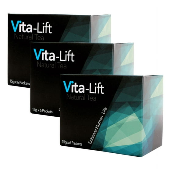 Vita-Lift Natural Herbal Tea 18 Packets FREE SHIPPING (Pack of 3)