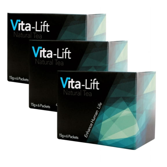 Vita-Lift Natural Herbal Tea 18 Packets FREE SHIPPING (Pack of 3)