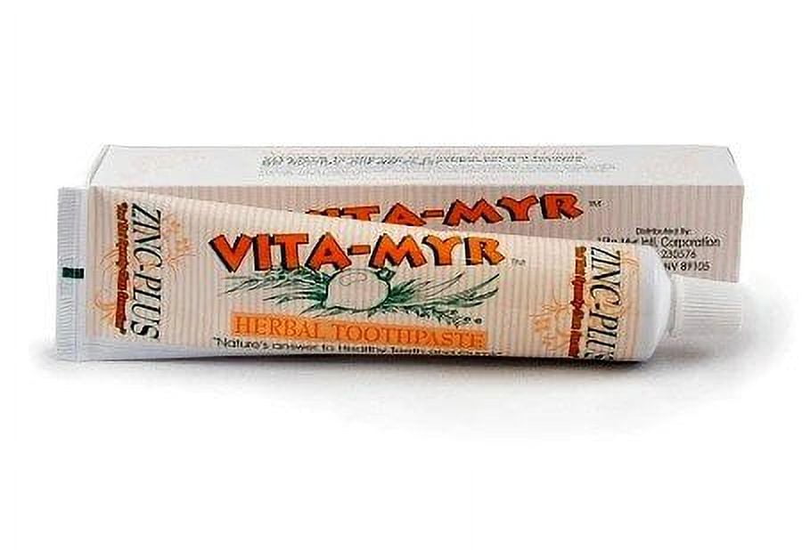 Zinc Plus Toothpaste Vita-Myr 4 oz Tube