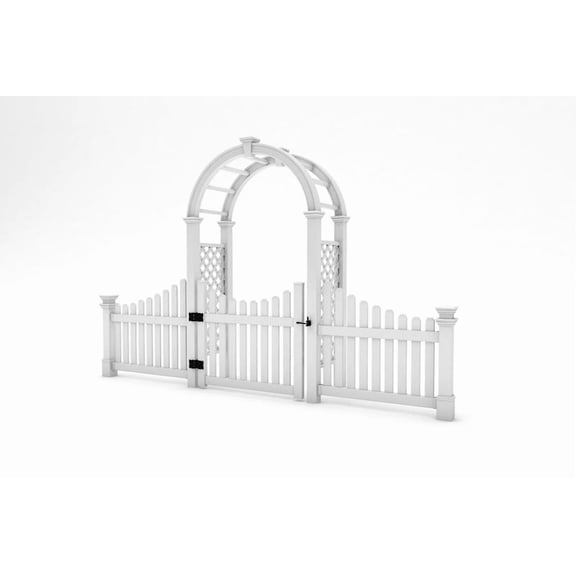 Vita Nantucket Legacy Arbor with Gate and Wings