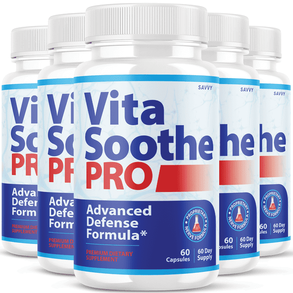 Vita Soothe Pro Supplement Vitasoothe Soothepro Nerve Support (5 Bottles 300 Capsules)