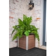 thumbnail image 1 of Vita Urbana 22"L x 22"W x 22"H Vinyl Cube Planter, Espresso Brown, VT17511, 1 of 8