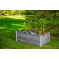 thumbnail image 1 of Vita Urbana 3'L x 5'W x 22"H Vinyl Keyhole Composting Garden, Slate Gray, VT17602, 1 of 8