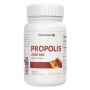 VitaCosmoX Bee Propolis High Potency, Concentrated Extract 250 mg, Equivalent to 2500 mg of Natural Propolis, Support Immune Health & Vitality, 120 Veggie Capsules