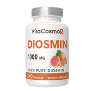 VitaCosmoX Diosmin Circulatory Health Support 1000mg 240 Veggie Capsules