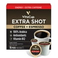 thumbnail image 1 of VitaCup Extra Shot Coffee Pods w/ Espresso Compatible w/ Keurig K-Cup Brewers, 16 ct, 1 of 7
