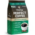 thumbnail image 1 of VitaCup Perfect Low Acid Coffee Whole Beans, Dark Roast Organic Coffee, 11 Ounces, 1 of 6