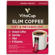 VitaCup Slim Coffee Instant Coffee Packets for Diet & Metabolism,  10 Ct
