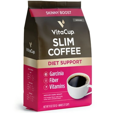 VitaCup Slim Ground Coffee for Skinny Diet & Metabolism, 11 ounces