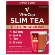 VitaCup Slim Instant Tea Packets For Diet Support, 24 Ct