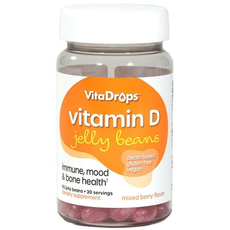VitaDrops - Vitamin D Jelly Beans Mixed Berry 50 mcg. - 90 Jelly Beans