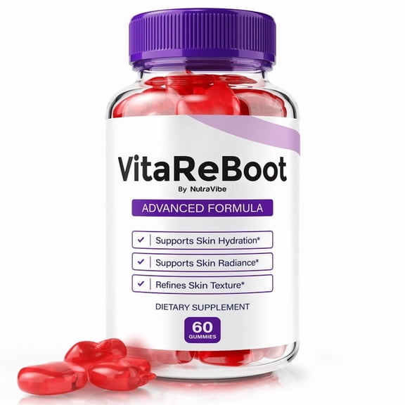 VitaReBoot Gummies Daily Formula with Original Blend to Support Skin Vitality, Healthy Complexion, and Everyday Glow | Great-Tasting, Easy-to-Chew Vita ReBoot (60 Gummies)