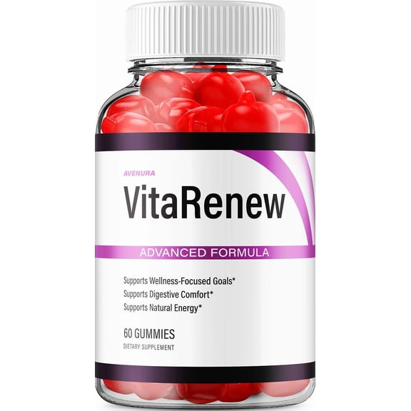 VitaRenew ACV Supplement Vita Renew ACV Gummy Apple Cider Vinegar 1000MG, 1 Pack, 60 Gummies