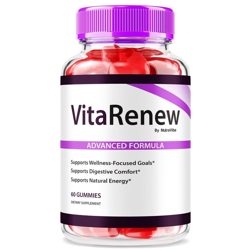 VitaRenew Gummies  Original Vita Renew Keto ACV Formula with Apple Cider Vinegar & B-Vitamins to Support Body Goals & Everyday Well-Being | Easy-to-Chew Gummy (60 Gummies)