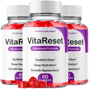 VitaReset Advanced Formula ACV Gummies Supplement to Support Healthy Skin Vita Reset 3 Pack