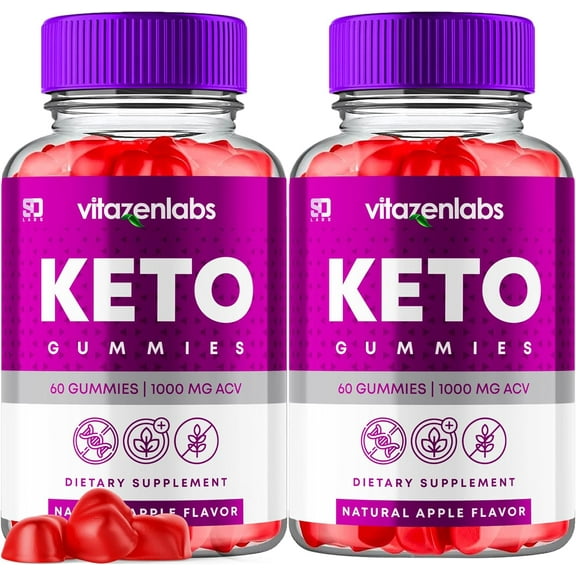 VitaZen Labs Keto ACV 1000MG Supplement Advanced Formula 2 Pack Bundle