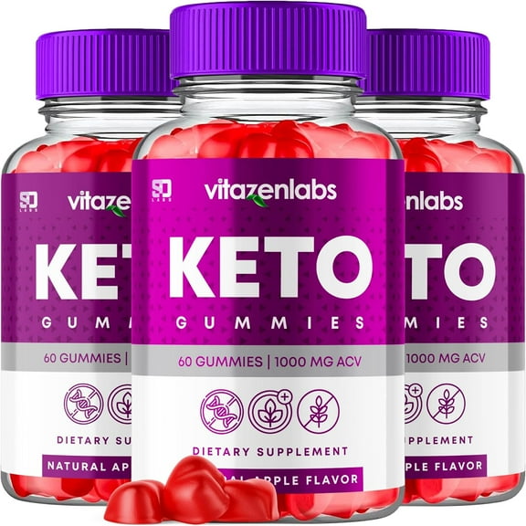 VitaZen Labs Keto ACV 1000MG Supplement Advanced Formula 3 Pack Bundle