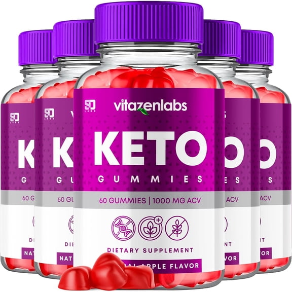 VitaZen Labs Keto ACV 1000MG Supplement Advanced Formula 5 Pack Bundle