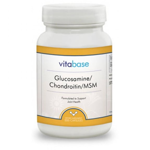 Vitabase Glucosamine Chondroitin MSM - 200 Capsules