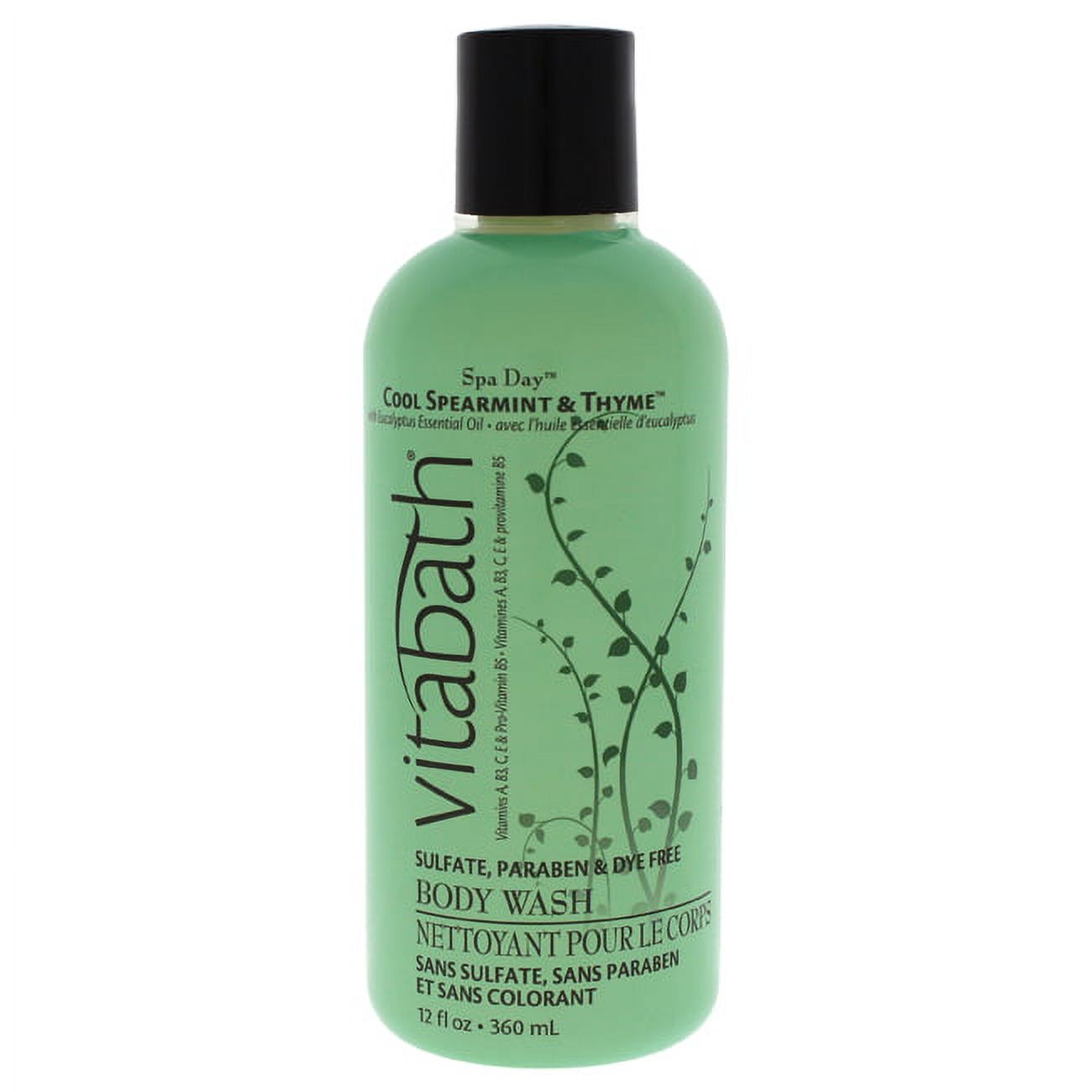 Vitabath Body Wash Cool Spearmint and Thyme 12 Ounce
