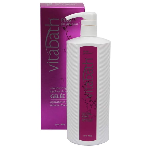 Vitabath Moisturizing Bath & Shower Gelee, Plus Dry Skin 32 Oz (900 G).