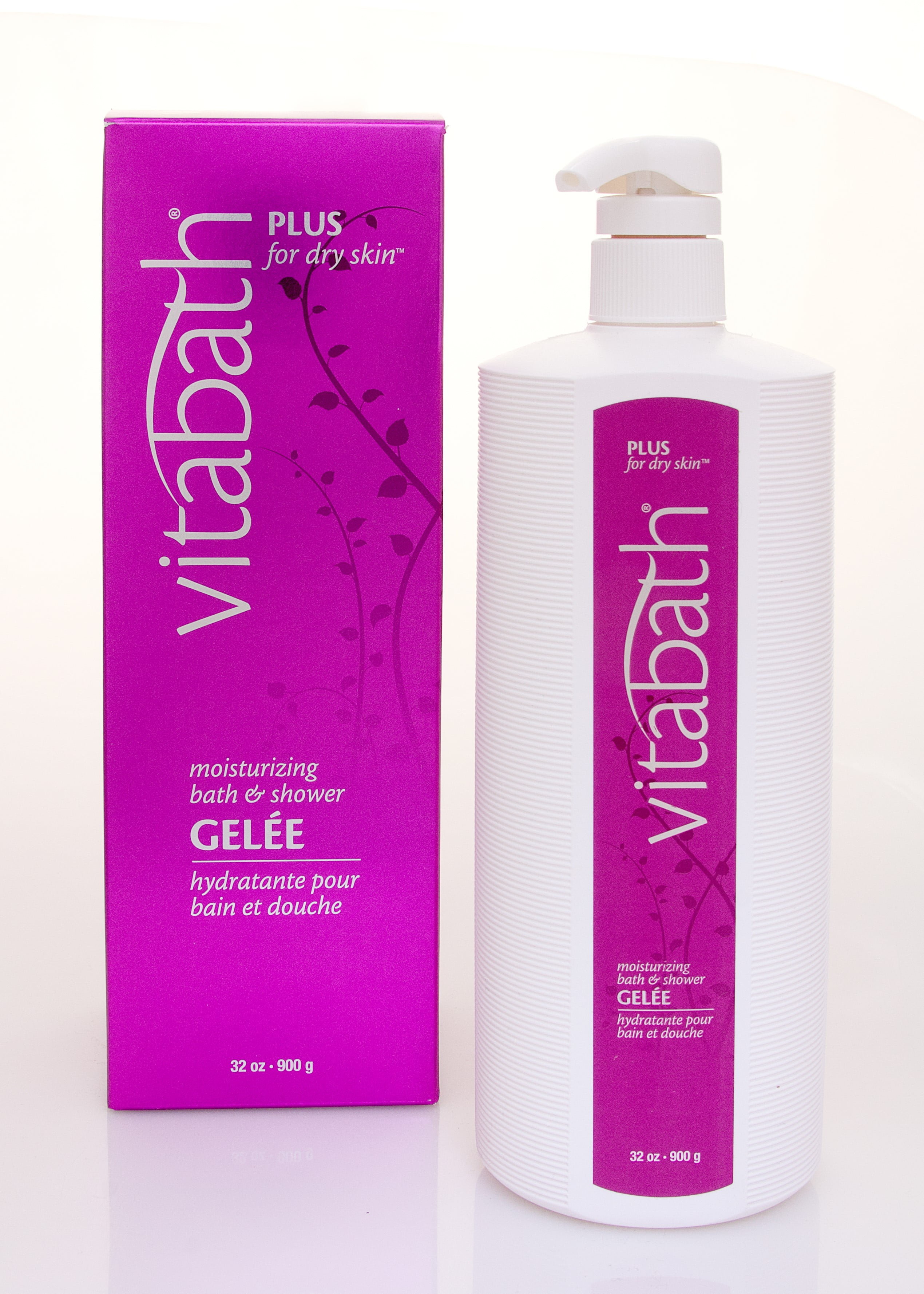 Vitabath PLUS for dry skin Moisturizing Bath & Shower Gelée, 32 Oz