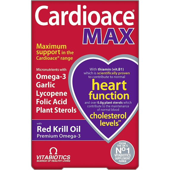 Vitabiotics Cardioace Max 84 Capsules Maximum Support for Heart Function