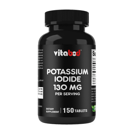 Vitabod Potassium Iodide Dietary Supplement 130 mg per Serving - 150 Tablets