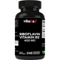 Vitabod Vitamin B2 (Riboflavin) 400 mg 240 Vegetarian Capsules