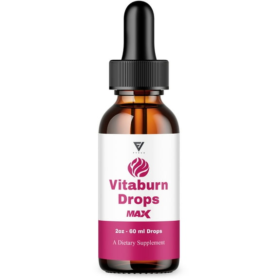 Vitaburn Max Drop Supplement, Vita Burn Weight Management Support (2oz)