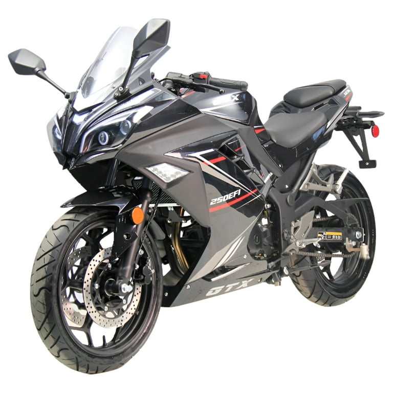 Vitacci GTX-250 Black Motorcycle | EFI Manual 5 Speed - Walmart.com