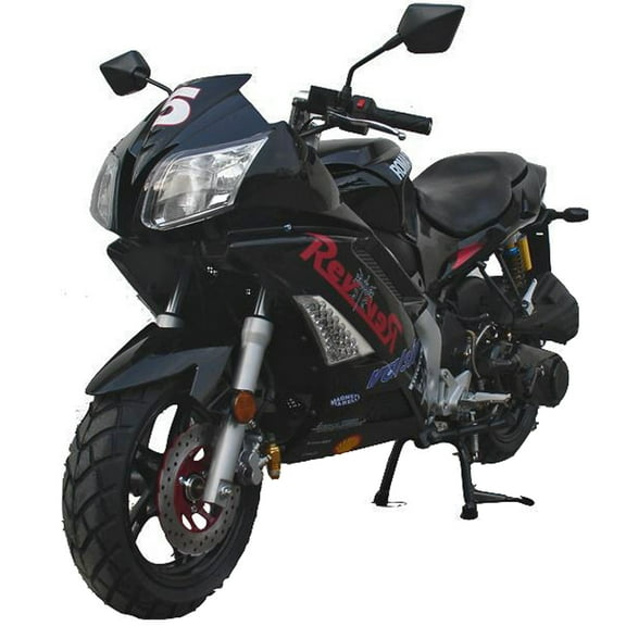 Vitacci Roma 150cc  Cafe Motorcycle, 4 Stroke-Black - Free Shipping To Your Door