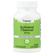 Vitacost Activated Charcoal, 260 mg, 90 Capsules