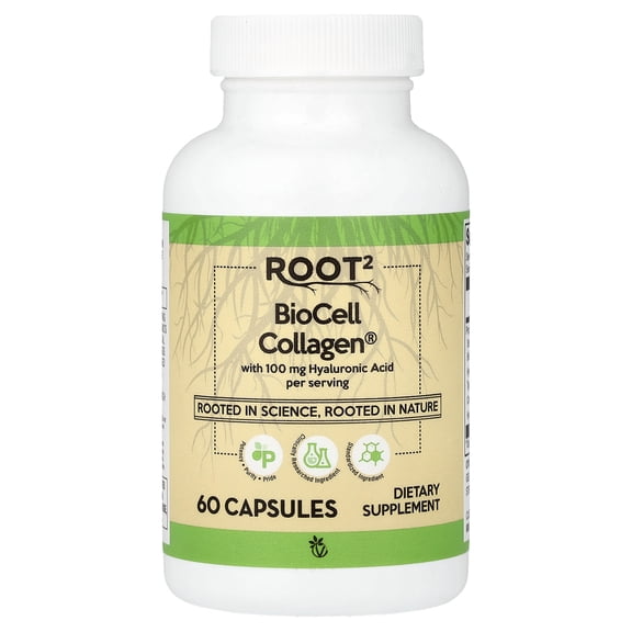 Vitacost Root2, BioCell Collagen, 60 Capsules
