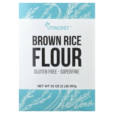 Vitacost Gluten Free Brown Rice Flour, Superfine, 32 oz (907 g)